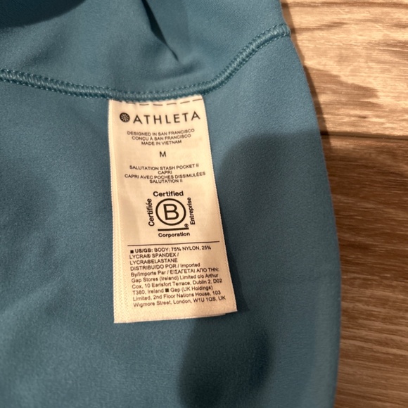 Athleta Teal Leggings - Picture 7 of 7